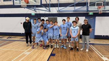 A picture of the Jr. Boys Basketball team