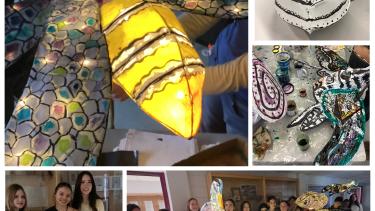 A picture of student lanterns