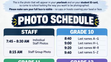 a picture of photo day information